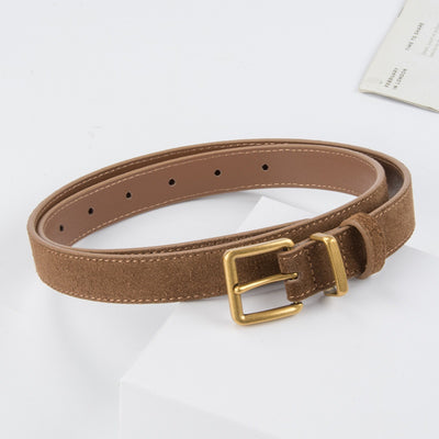 Cinturón de Cuero Gamuza Retro para Mujer - Piel de Res Premium - Image 3
