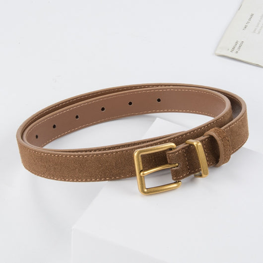 Cinturón de Cuero Gamuza Retro para Mujer - Piel de Res Premium - Image 3