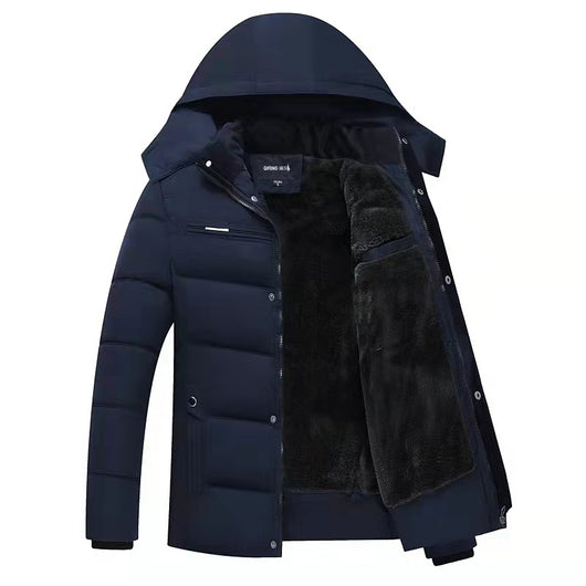 Abrigo Acolchado de Lana Polar para Adultos Mayores - Invierno - Image 2