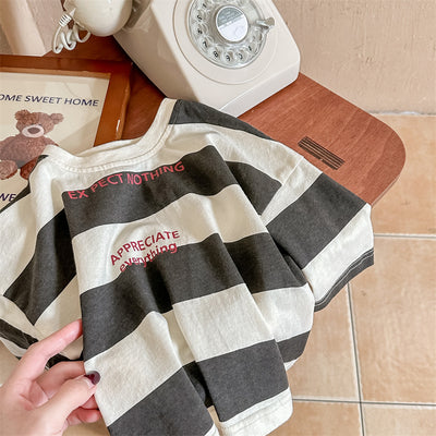 Camiseta Larga Infantil Estilo Coreano para Niños y Niñas - Colección Otoño - Image 3