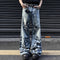 Pantalones Jeans Anchos Acampanados para Hombre