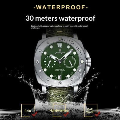 Reloj de Cuarzo Multifuncional Impermeable para Hombre con Esfera Luminosa - Image 10