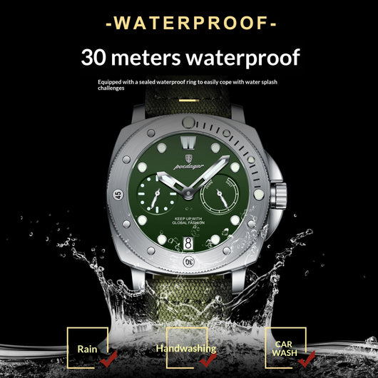 Reloj de Cuarzo Multifuncional Impermeable para Hombre con Esfera Luminosa - Image 10