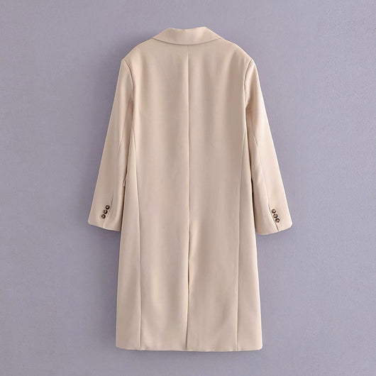 Saco de Lino Unisex Largo - Chaqueta Versátil para Verano - Image 4