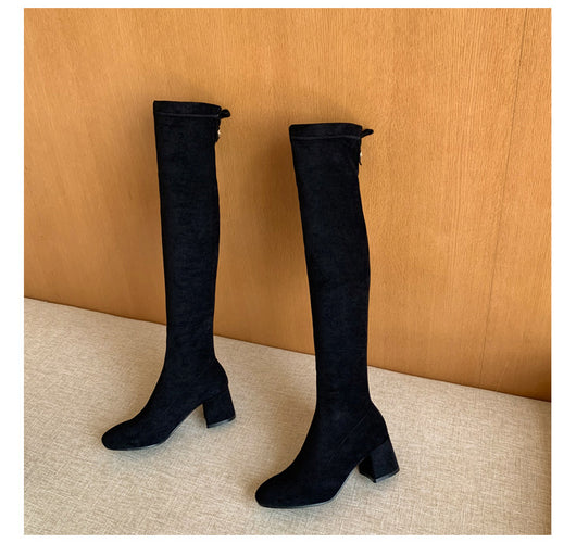 Botas Elásticas Cortas Talla Grande Diseño Delgado - Image 11