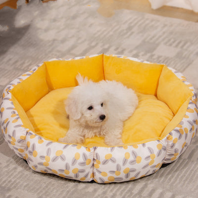Cama Octagonal para Mascotas con Forro Polar Universal