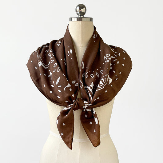 Pañuelo de Seda Estampado Cachemira Flor de Anacardo Lujo Premium - Image 15
