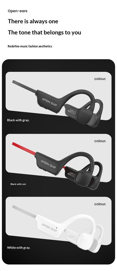 Auriculares Deportivos Inalámbricos con Cancelación de Ruido y Conducción Ósea - Image 13