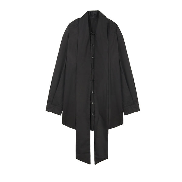 Vestido Camisero de Popelina con Moño para Primavera - Image 2