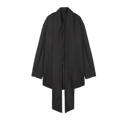 Vestido Camisero de Popelina con Moño para Primavera - Image 2