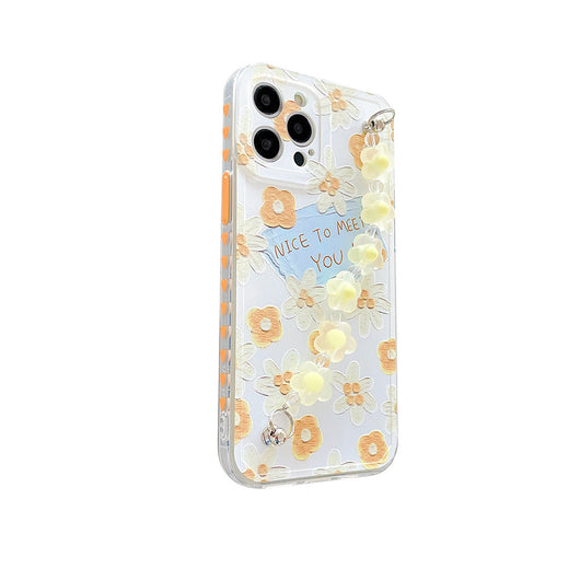 Funda para Celular con Cadena de Flores Amarillas - Image 7