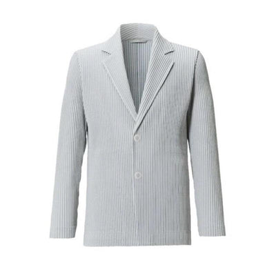 Blazer Plisado de Manga Larga para Hombre Sanzhai - Image 8