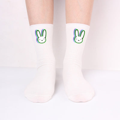Calcetines Largos Bad Rabbit de Algodón Tejido para Hombre y Mujer - Image 6