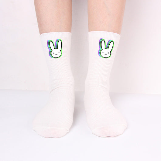 Calcetines Largos Bad Rabbit de Algodón Tejido para Hombre y Mujer - Image 6