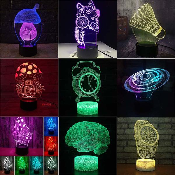 Lámpara LED de Escritorio con Control Remoto 3D y Colores Personalizables