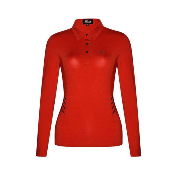 Polo de Golf Manga Larga Mujer Otoño Invierno - Transpirable y Secado Rápido