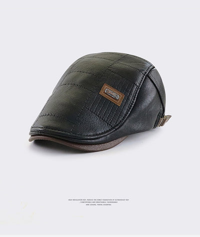 Gorra de Cuero PU Forrada en Fleece - Cálida y Versátil - Image 12