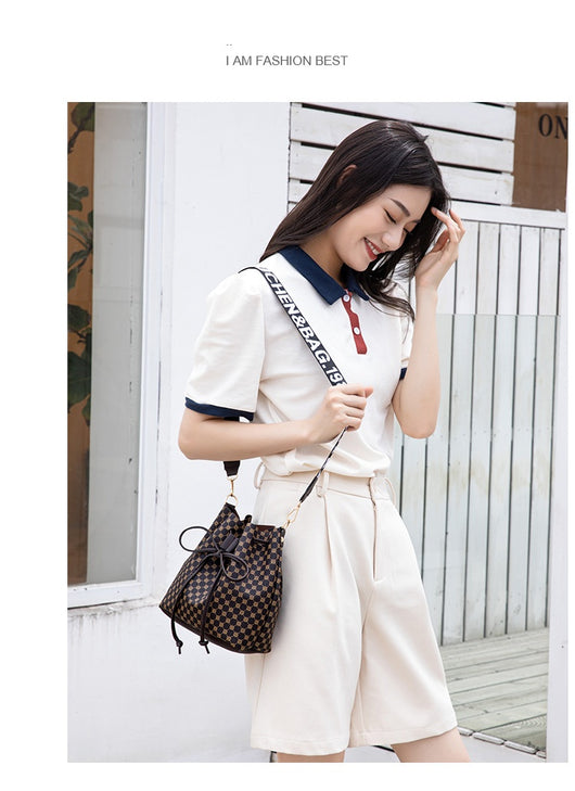 Bolso Bucket de Cuero PU Multicapa para Mujer - Bolso Crossbody Elegante y Versátil - Image 21
