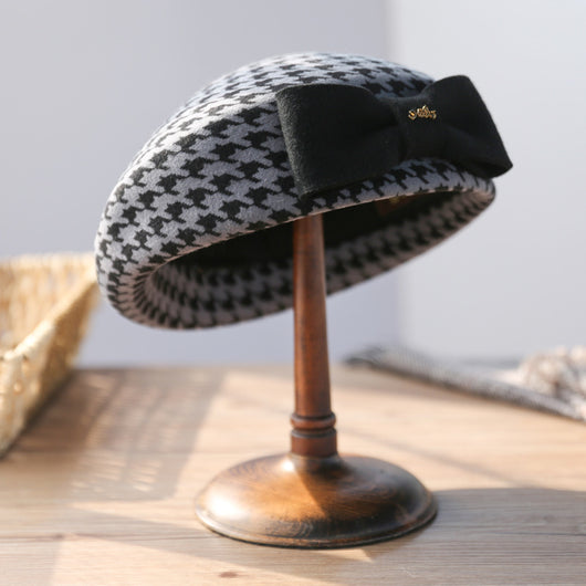 Boina Femenina Estilo Azafata Británica para Otoño e Invierno - Image 8