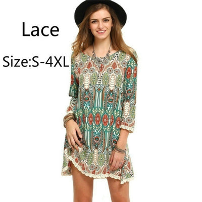 Vestido de Estilo Nacional con Manga de Nueve Puntos para Mujer - Image 4