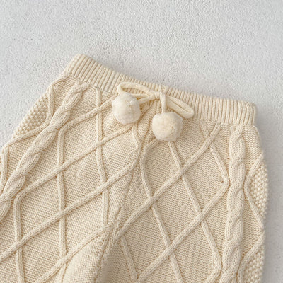 Pantalones Largos Tejidos con Patrón Rombo para Bebés Niños y Niñas - Image 17