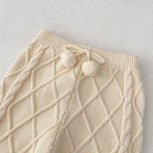 Pantalones Largos Tejidos con Patrón Rombo para Bebés Niños y Niñas - Image 17
