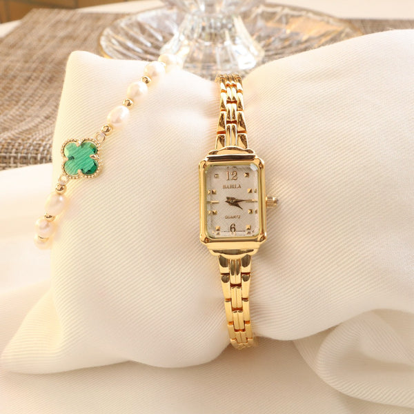 Reloj Cuadrado Dorado 18K para Mujer - Diseño Trendy y Elegante - Image 6