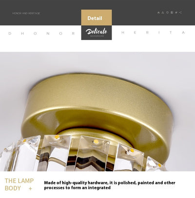 Lámpara de Techo Nórdica de Cristal con Diseño Creativo para Pasillos - Image 9