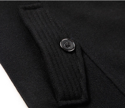 Abrigo Polar Tipo Trench Tejido Largo Medio para Hombre - Image 16