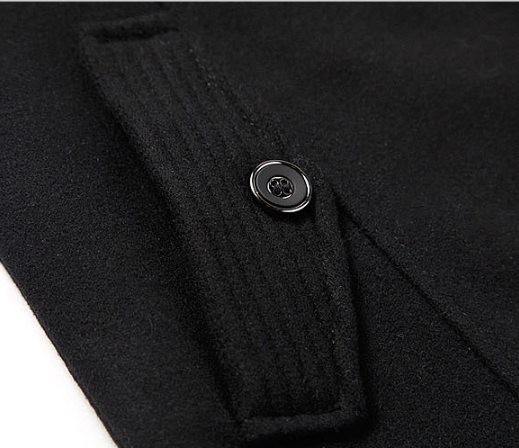 Abrigo Polar Tipo Trench Tejido Largo Medio para Hombre - Image 16
