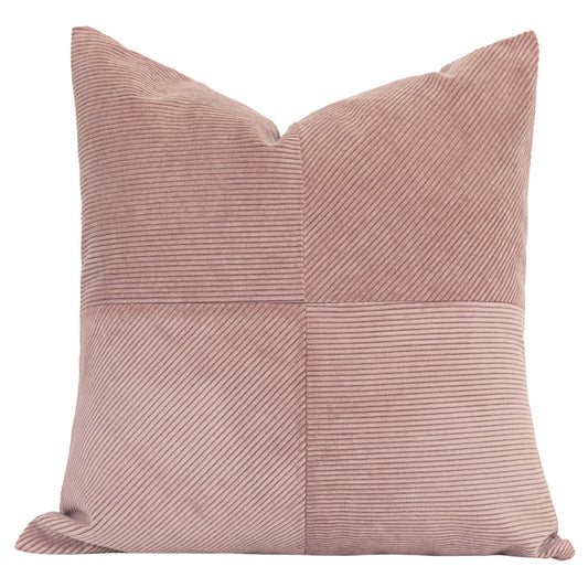 Almohada Decorativa Nordic Rosa Palo con Detalles en Contraste - Image 2
