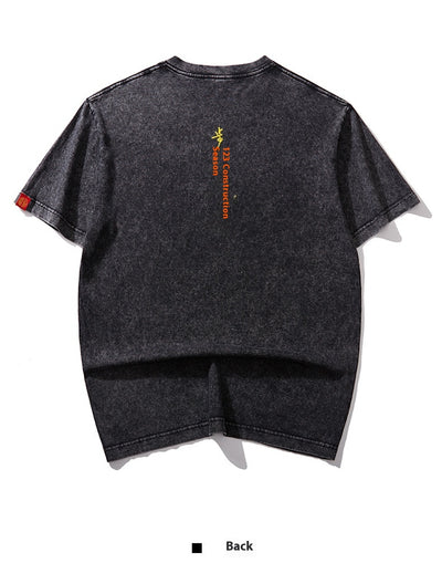 Playera de Pareja Manga Corta para Niño Verano con Bordado de Loto - Image 15