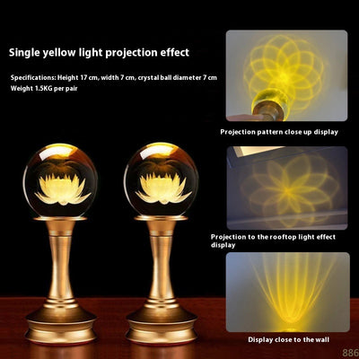 Lámpara Buda Loto Cristal LED Multicolor - Luz Decorativa para Altar y Hogar - Image 4