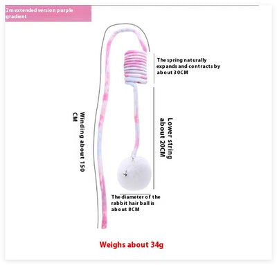 Juguete Interactivo para Gatos con Ventosa y Bola de Pelo - Image 13