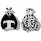 Abrigo Reversible de Peluche Vaca y Panda - Doble Cara para Invierno