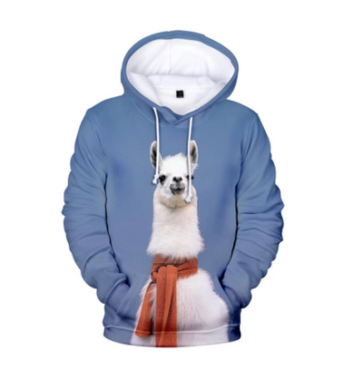 Sudadera con Capucha Estampado Digital 3D Tendencia Actual - Image 9