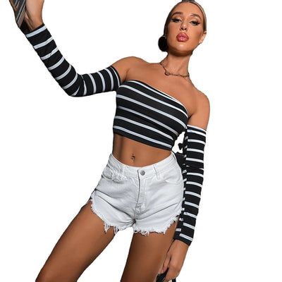 Chaleco Rayado con Tirantes Halter