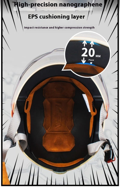 Casco Eléctrico con Protección Solar y Diseño Infantil Resistente al Viento - Image 24