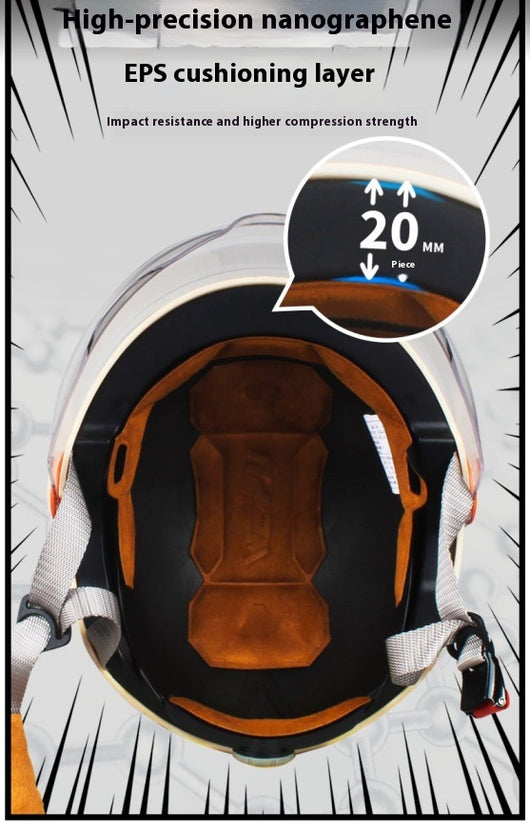 Casco Eléctrico con Protección Solar y Diseño Infantil Resistente al Viento - Image 24