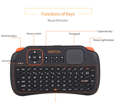 Mini Teclado Inalámbrico Bygoad con Touchpad Integrado - Image 3