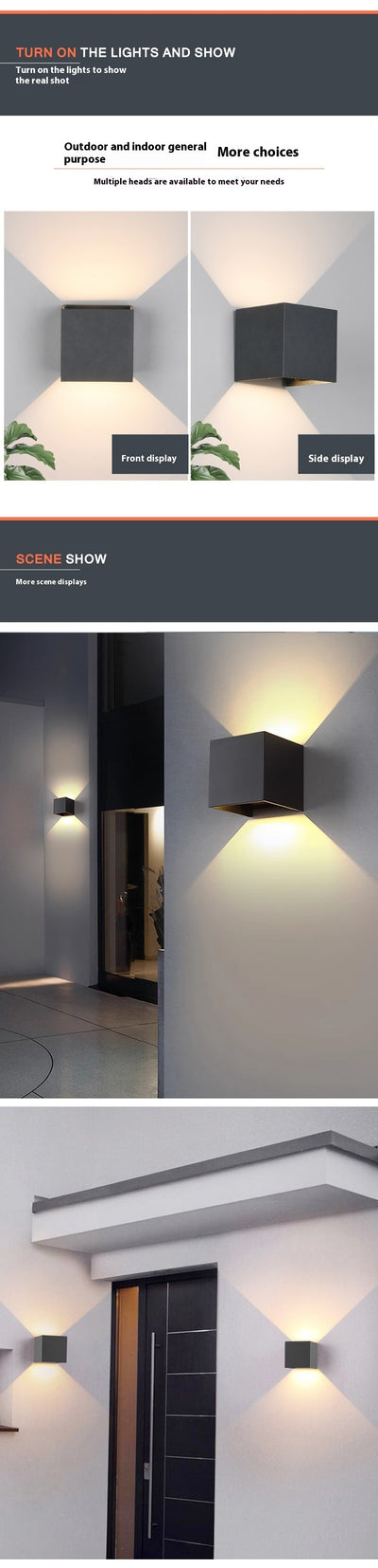 Lámpara de Pared Impermeable para Balcón y Patio - Image 9