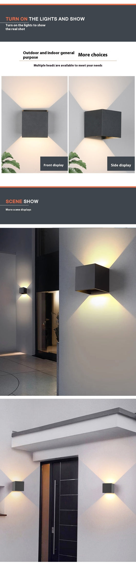Lámpara de Pared Impermeable para Balcón y Patio - Image 9