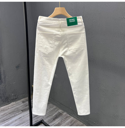 Pantalones Jeans Blancos Casuales para Hombre - Estilo Moderno y Versátil - Image 6