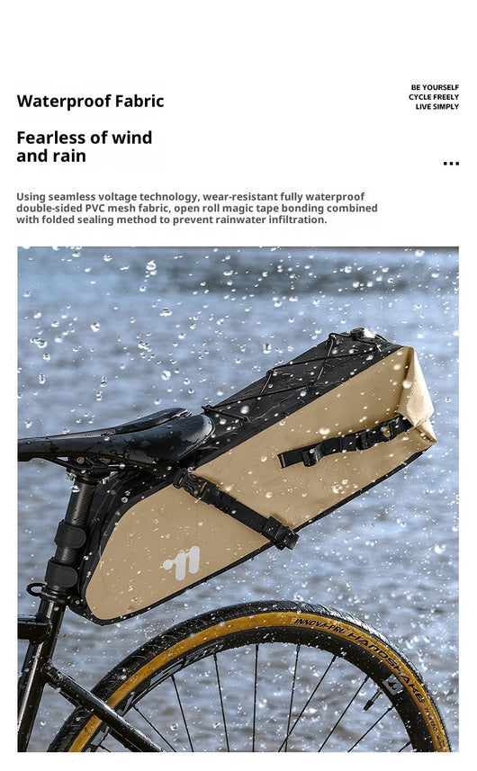 Bolsa Trasera Impermeable para Bicicleta de Larga Distancia - Image 9
