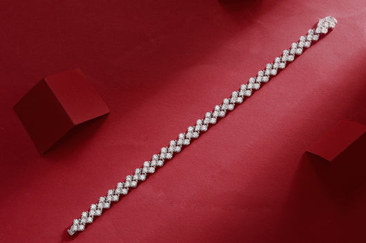 Pulsera de Lujo Canon: Plata S925 con Moissanita Premium y Baño de Platino - Image 10