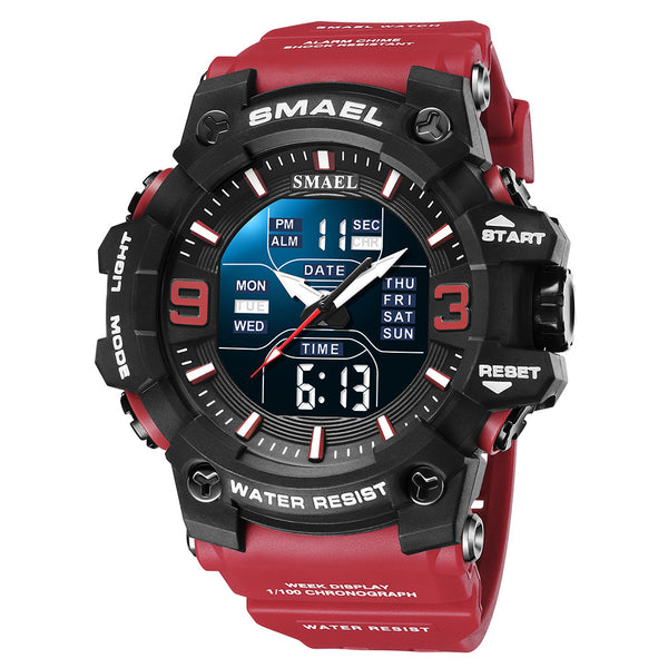 Reloj Deportivo Multifuncional Resistente al Agua para Hombre