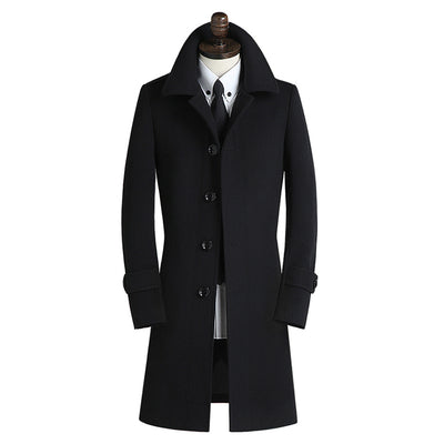 Abrigo Ejecutivo Corto Slim Fit Estilo Británico - Cortavientos de Lana para Hombre - Image 10