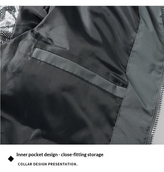 Chaqueta de Algodón Graphene para Hombre con Capucha Desmontable - Extra Gruesa y Moderna - Image 10