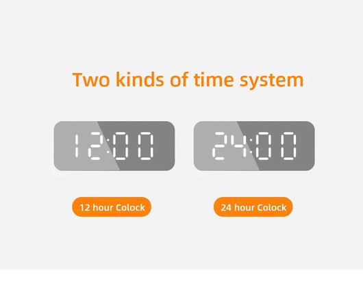 Reloj Despertador LED con Cargador Inalámbrico, Espejo HD y Termómetro - Image 18