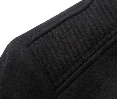 Abrigo Polar Tipo Trench Tejido Largo Medio para Hombre - Image 12